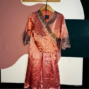 2 piece set girls kimono style